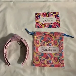 Lele Sadoughi x Barbie Limited Edition Knotted Headband Pink NWT Lele Sadoughi | Accessories | Lele Sadoughi X Barbie Limited  main image 3